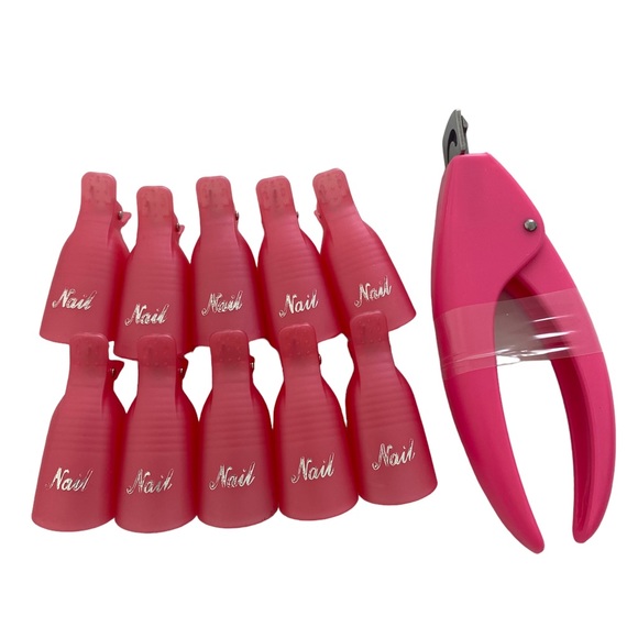 Soak Off Gel Nail Removal Clips and Acrylic Nail Clipper for Artificial Nail - Picture 1 of 4